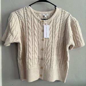 Baltic Born Ivory Cable Knit Cardigan